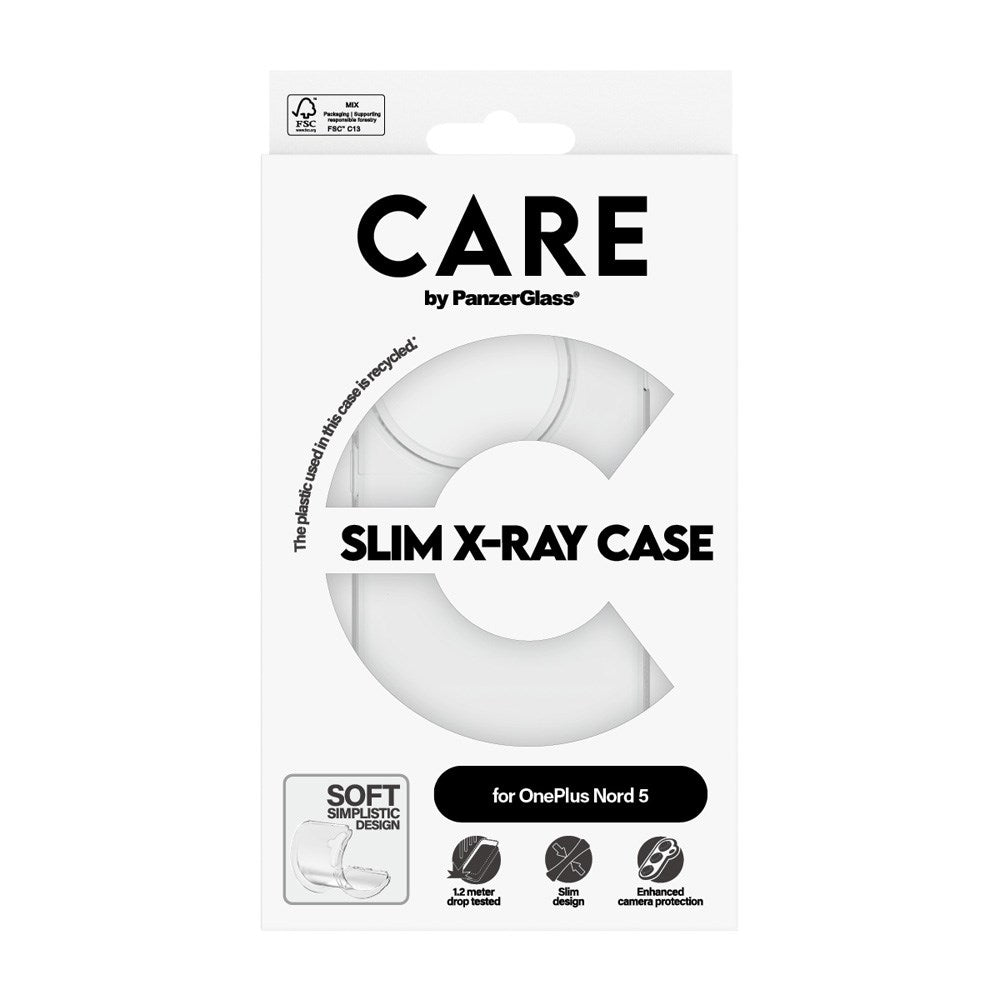 CARE by PanzerGlass OnePlus Nord 5 FASHION X-Ray Soft Basic Skal - Genomskinlig