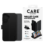 Samsung Galaxy A37 CARE by PanzerGlass Feature Wallet Case med Stativfunktion - Svart