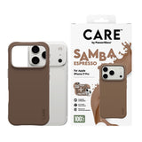 CARE by PanzerGlass iPhone 17 Pro Fashionable Samba Skal - MagSafe Kompatibel - Espresso