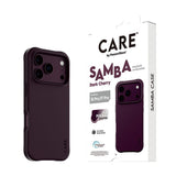 iPhone 18 Pro / 17 Pro CARE by PanzerGlass Fashionable Samba Skal - MagSafe Kompatibel - Dark Cherry