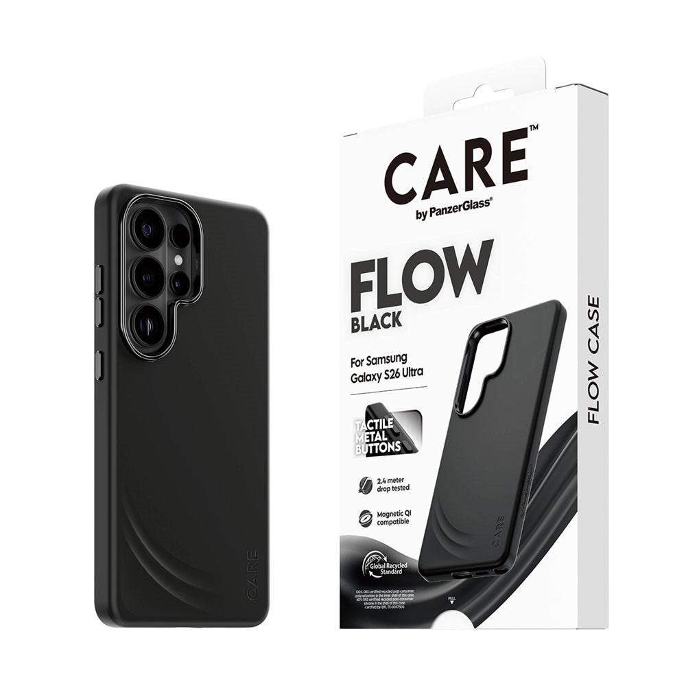 Samsung Galaxy S26 Ultra CARE by PanzerGlass Feature Flow Skal - Qi Kompatibel - Svart