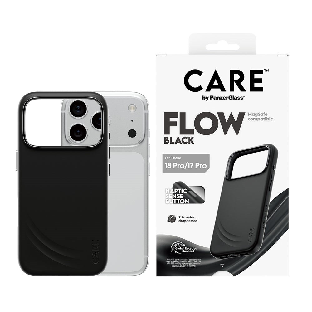 iPhone 18 Pro / 17 Pro CARE by PanzerGlass Feature Flow Skal - MagSafe Kompatibel - Svart