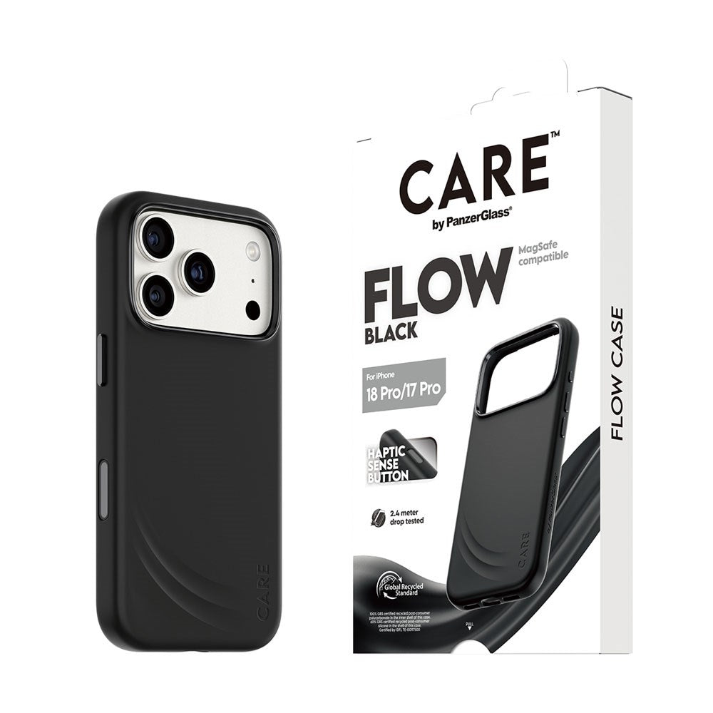 iPhone 18 Pro / 17 Pro CARE by PanzerGlass Feature Flow Skal - MagSafe Kompatibel - Svart