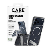 CARE by PanzerGlass iPhone 17 Pro Max Feature Kickstand Skal - MagSafe Kompatibel - Transparent / Silver