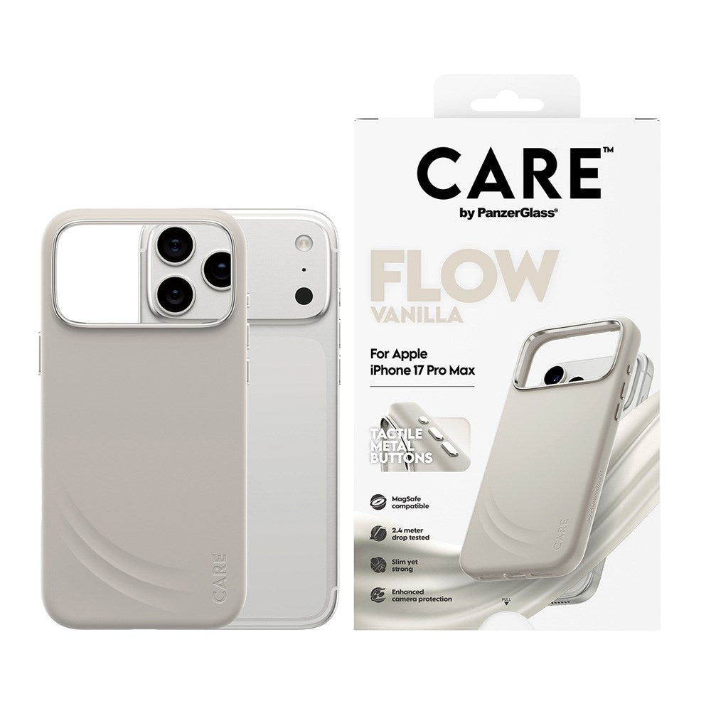 CARE by PanzerGlass iPhone 17 Pro Max Flow Skal - MagSafe Kompatibel - Vanilla