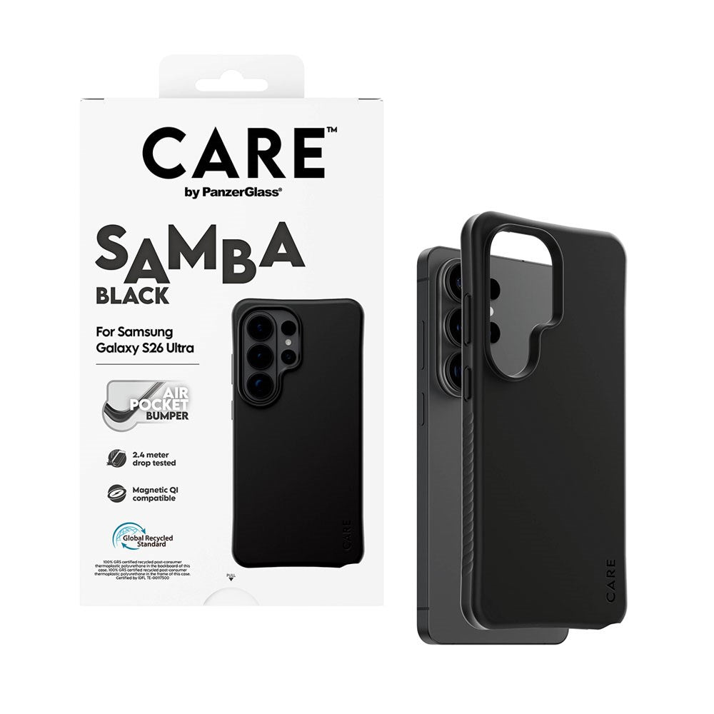 Samsung Galaxy S26 Ultra CARE by PanzerGlass Fashionable Samba Skal - Qi Kompatibel - Svart