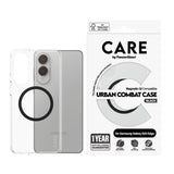 CARE by PanzerGlass Samsung Galaxy S25 Edge FLAGSHIP Urban Combat Skal - MagSafe Kompatibel - Transparent / Black