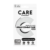 CARE by PanzerGlass Samsung Galaxy S25 Edge FLAGSHIP Urban Combat Skal - MagSafe Kompatibel - Transparent / Black