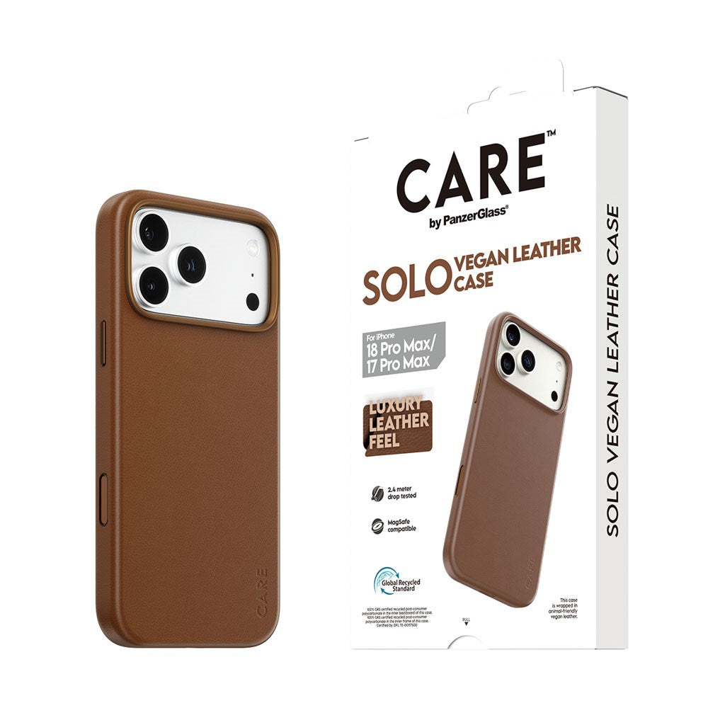 iPhone 18 Pro Max  / 17 Pro Max CARE by PanzerGlass SOLO Skal - MagSafe Kompatibel - Brun