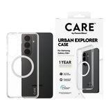 Samsung Galaxy S26+ (Plus) CARE by PanzerGlass Urban Explorer Skal - Qi Kompatibel - Genomskinlig / Vit