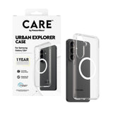 Samsung Galaxy S26+ (Plus) CARE by PanzerGlass Urban Explorer Skal - Qi Kompatibel - Genomskinlig / Vit