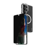 Samsung Galaxy S26 Ultra Urban Combat 3-in-1 Privacy Bundle med Skal / Skärmskydd (Privacy) / Kameraskydd - Qi Kompatibel - Genomskinlig