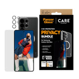 Samsung Galaxy S26 Ultra Urban Combat 3-in-1 Privacy Bundle med Skal / Skärmskydd (Privacy) / Kameraskydd - Qi Kompatibel - Genomskinlig