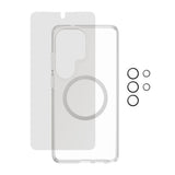 Samsung Galaxy S26 Ultra Urban Combat 3-in-1 Privacy Bundle med Skal / Skärmskydd (Privacy) / Kameraskydd - Qi Kompatibel - Genomskinlig