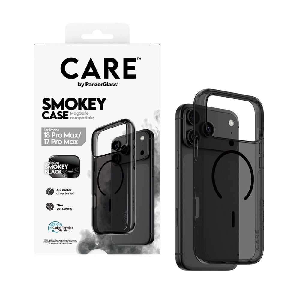 iPhone 18 Pro Max  / 17 Pro Max CARE by PanzerGlass FLAGSHIP Urban Explorer Skal - MagSafe Kompatibel - Smokey Black