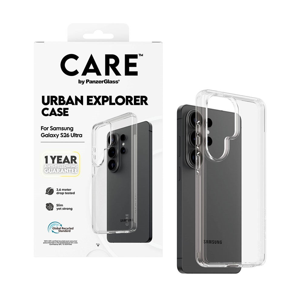 Samsung Galaxy S26 Ultra CARE by PanzerGlass Urban Explorer Skal - Genomskinlig