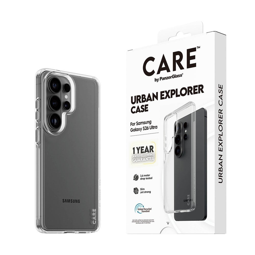 Samsung Galaxy S26 Ultra CARE by PanzerGlass Urban Explorer Skal - Genomskinlig