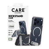 CARE by PanzerGlass iPhone 17 Pro Feature Kickstand Skal - MagSafe Kompatibel - Transparent / Silver