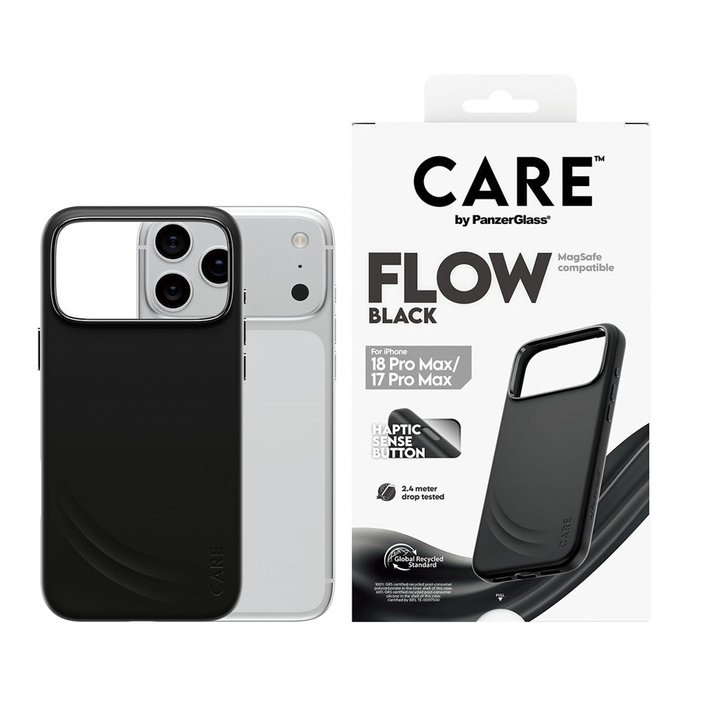 iPhone 18 Pro Max  / 17 Pro Max CARE by PanzerGlass Feature Flow Skal - MagSafe Kompatibel - Svart