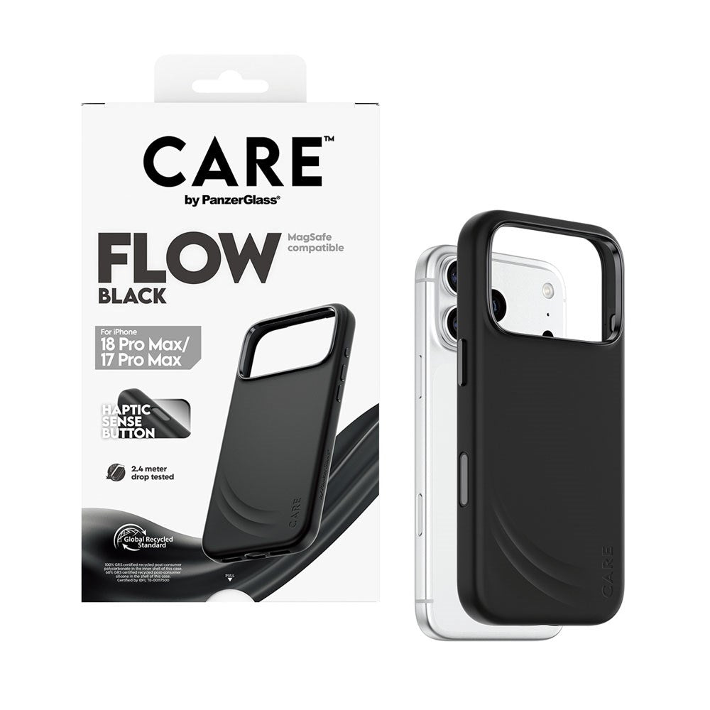 iPhone 18 Pro Max  / 17 Pro Max CARE by PanzerGlass Feature Flow Skal - MagSafe Kompatibel - Svart