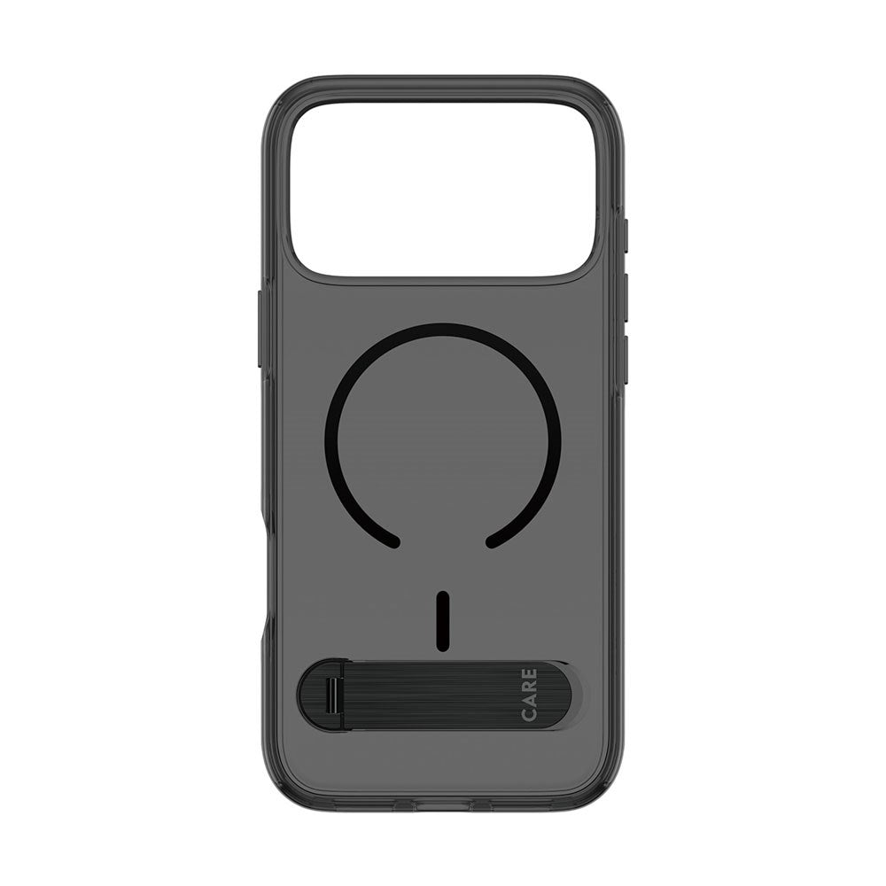 iPhone 18 Pro Max  / 17 Pro Max CARE by PanzerGlass Feature Kickstand Skal - MagSafe Kompatibel - Svart / Genomskinlig