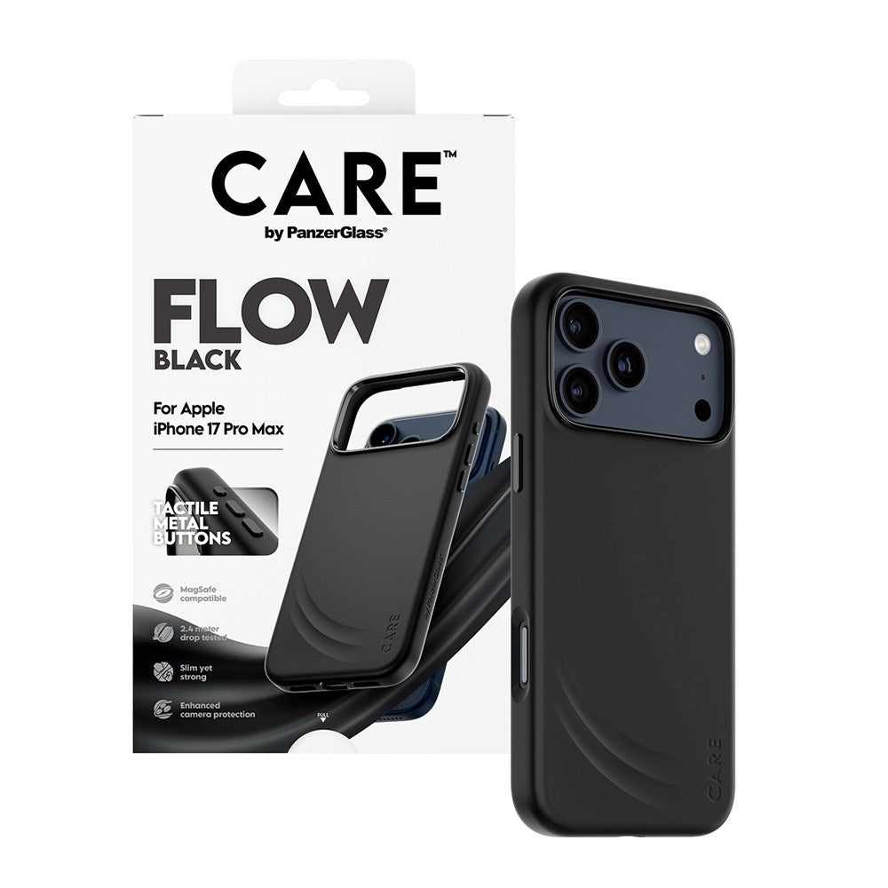 CARE by PanzerGlass iPhone 17 Pro Max Feature Flow Skal - MagSafe Kompatibel - Svart