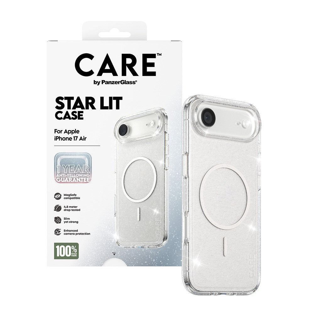 CARE by PanzerGlass iPhone Air FLAGSHIP Urban Explorer Skal - MagSafe Kompatibel - Transparent / Star Lit