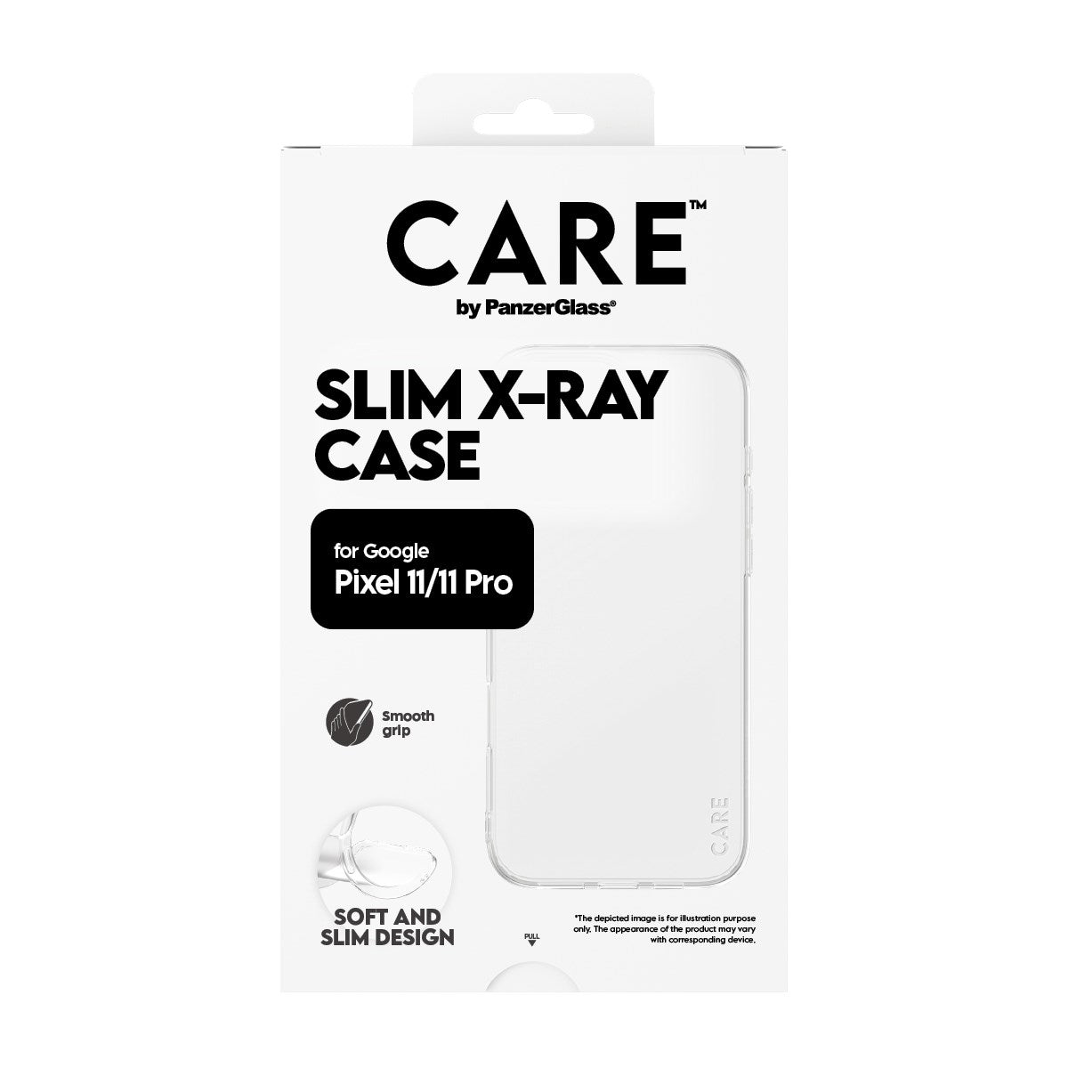 Google Pixel 11 / 11 Pro CARE by PanzerGlass FASHION X-Ray Soft Basic Skal - Genomskinlig