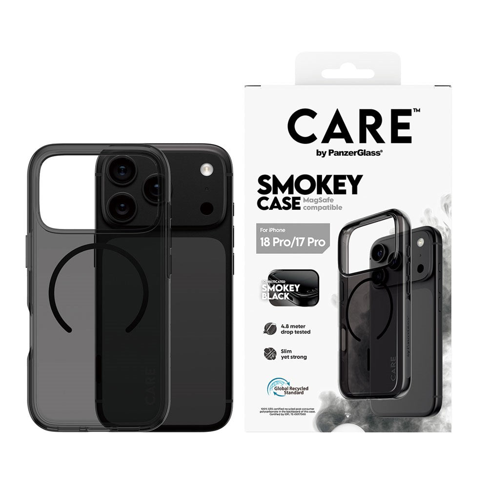 iPhone 18 Pro / 17 Pro CARE by PanzerGlass FLAGSHIP Urban Explorer Skal - MagSafe Kompatibel - Smokey Black