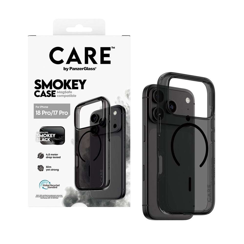 iPhone 18 Pro / 17 Pro CARE by PanzerGlass FLAGSHIP Urban Explorer Skal - MagSafe Kompatibel - Smokey Black