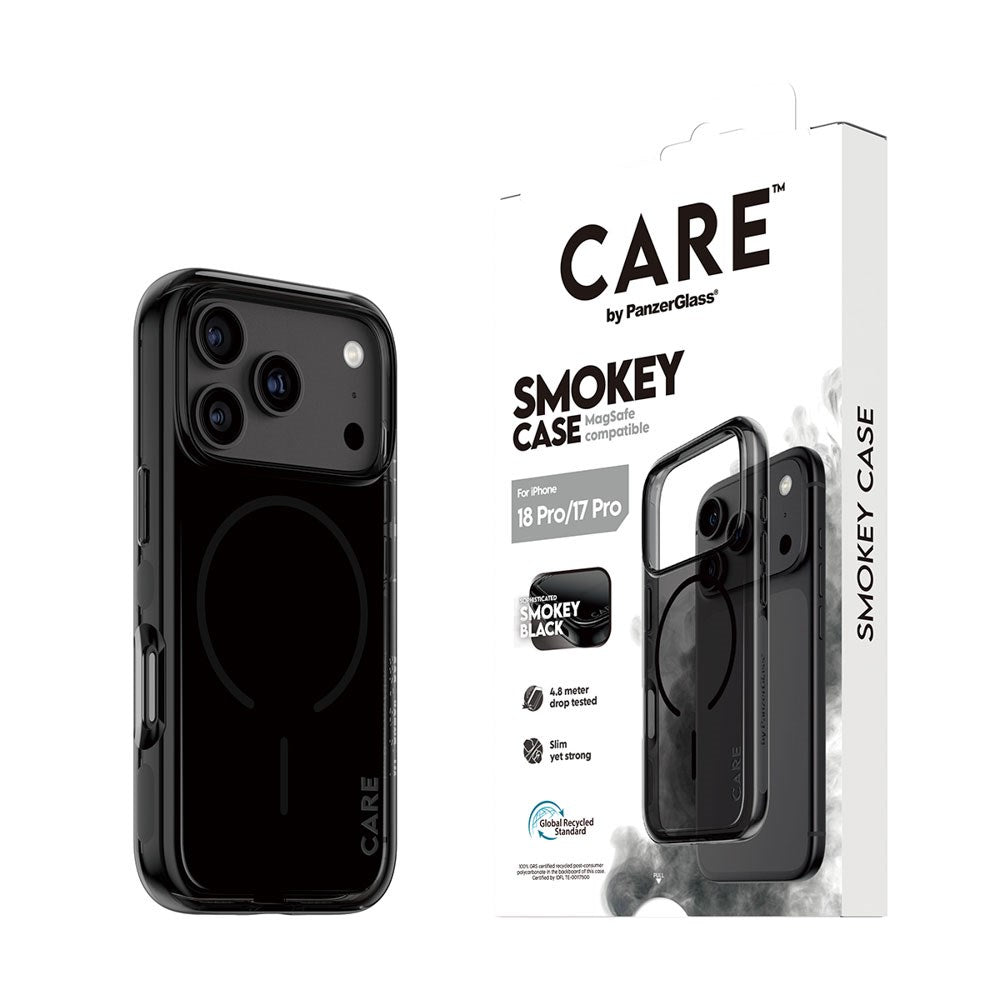 iPhone 18 Pro / 17 Pro CARE by PanzerGlass FLAGSHIP Urban Explorer Skal - MagSafe Kompatibel - Smokey Black