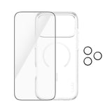 iPhone 18 Pro Max CARE By PanzerGlass 3-i-1 FLAGSHIP Bundle - Skärmskydd (UWF) / Skal / Kameraskydd - Genomskinlig