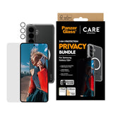 Samsung Galaxy S26+ (Plus) Urban Combat 3-in-1 Privacy Bundle med Skal / Skärmskydd (Privacy) / Kameraskydd - Qi Kompatibel - Genomskinlig