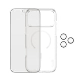iPhone 18 Pro Max CARE by PanzerGlass 3-i-1 FLAGSHIP Bundle - Skal / Privacy Skärmskydd (UWF) / Kameraskydd - Genomskinlig / Svart