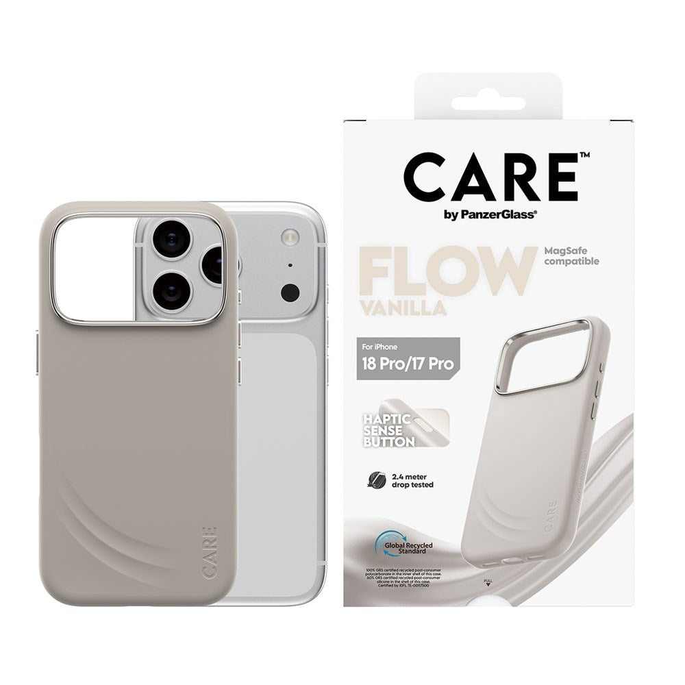 iPhone 18 Pro / 17 Pro CARE by PanzerGlass Feature Flow Skal - MagSafe Kompatibel - Vanilla