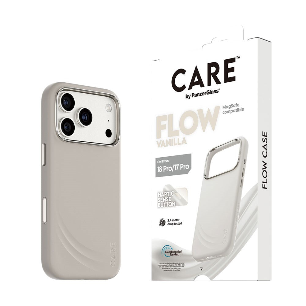 iPhone 18 Pro / 17 Pro CARE by PanzerGlass Feature Flow Skal - MagSafe Kompatibel - Vanilla