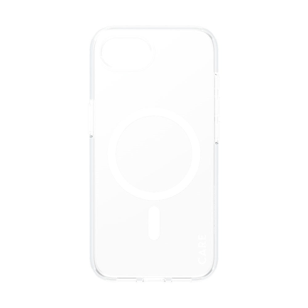 CARE By PanzerGlass iPhone 17e / 16e 3-i-1 FLAGSHIP MagSafe Bundle - Skärmskydd (UWF) / Skal / Kameraskydd - Genomskinlig / Vit