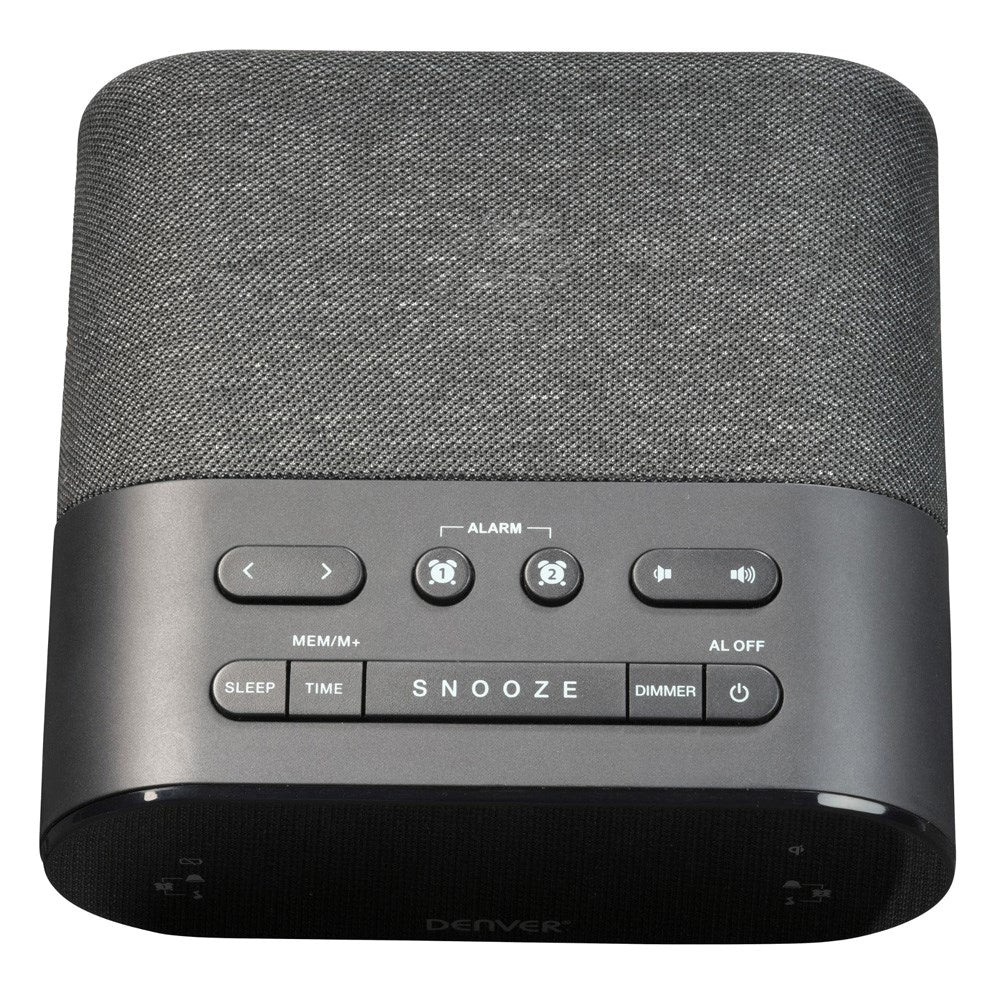 Denver CRQ-107 Radio med Trådlös Laddning & Bluetooth - Svart