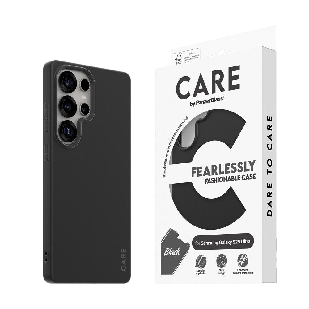 CARE by PanzerGlass Samsung Galaxy S25 Ultra FASHION Fearlessly Fashionable Skal - Black