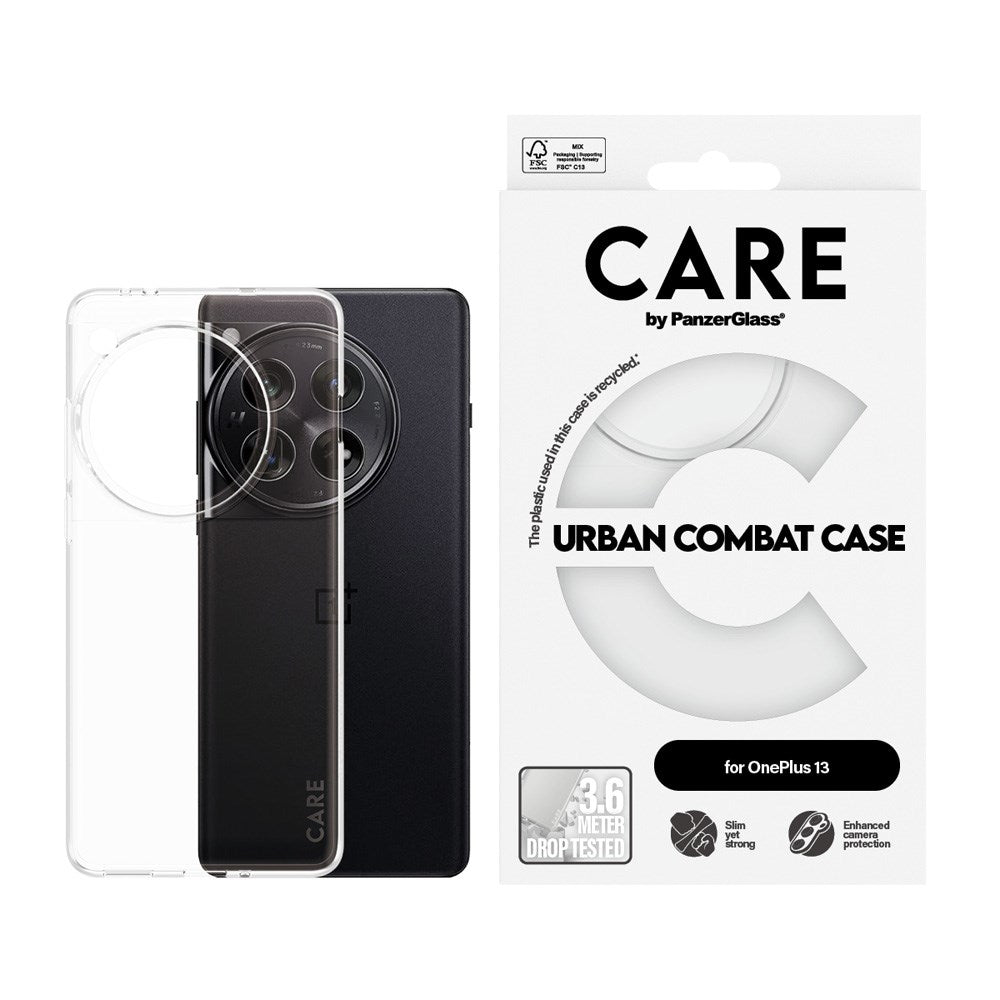 CARE by PanzerGlass OnePlus 13 FASHION X-Ray Soft Basic Skal - Genomskinlig