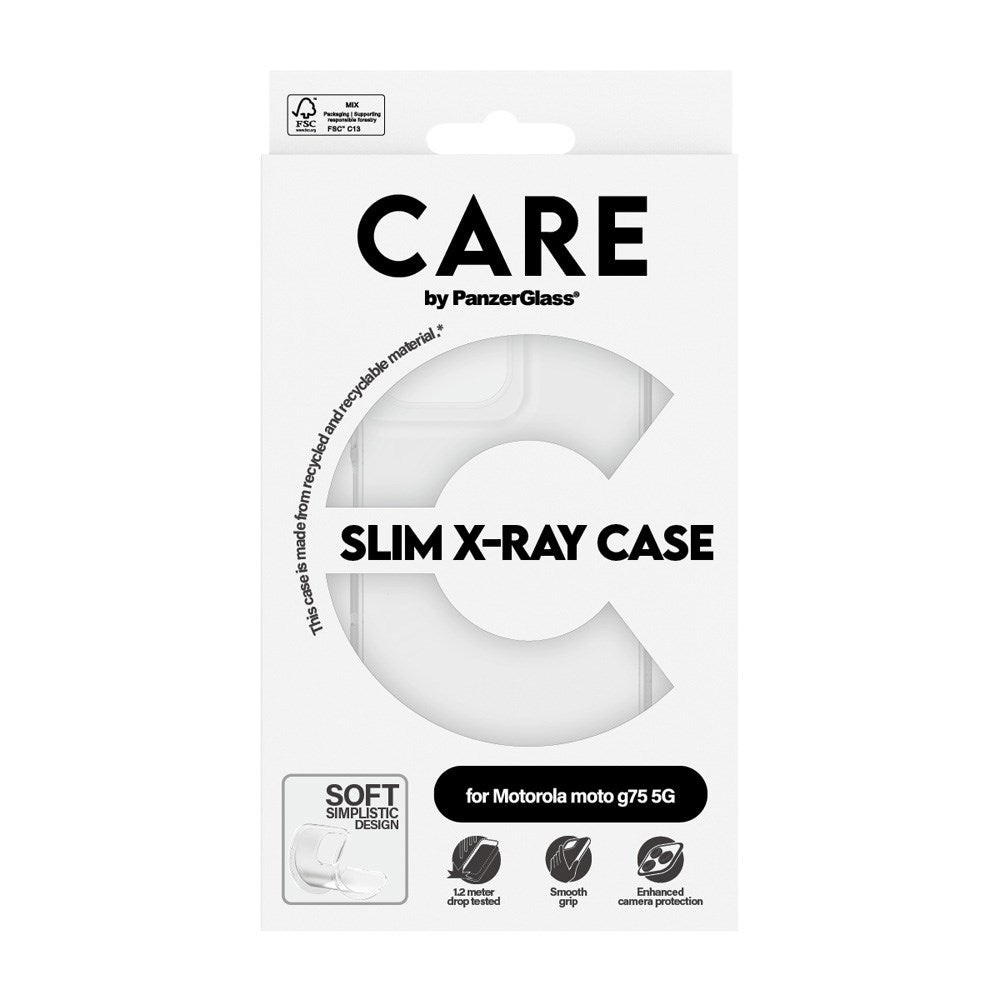 CARE by PanzerGlass Motorola Moto G75 (5G) FASHION X-Ray Soft Basic Skal - Genomskinlig