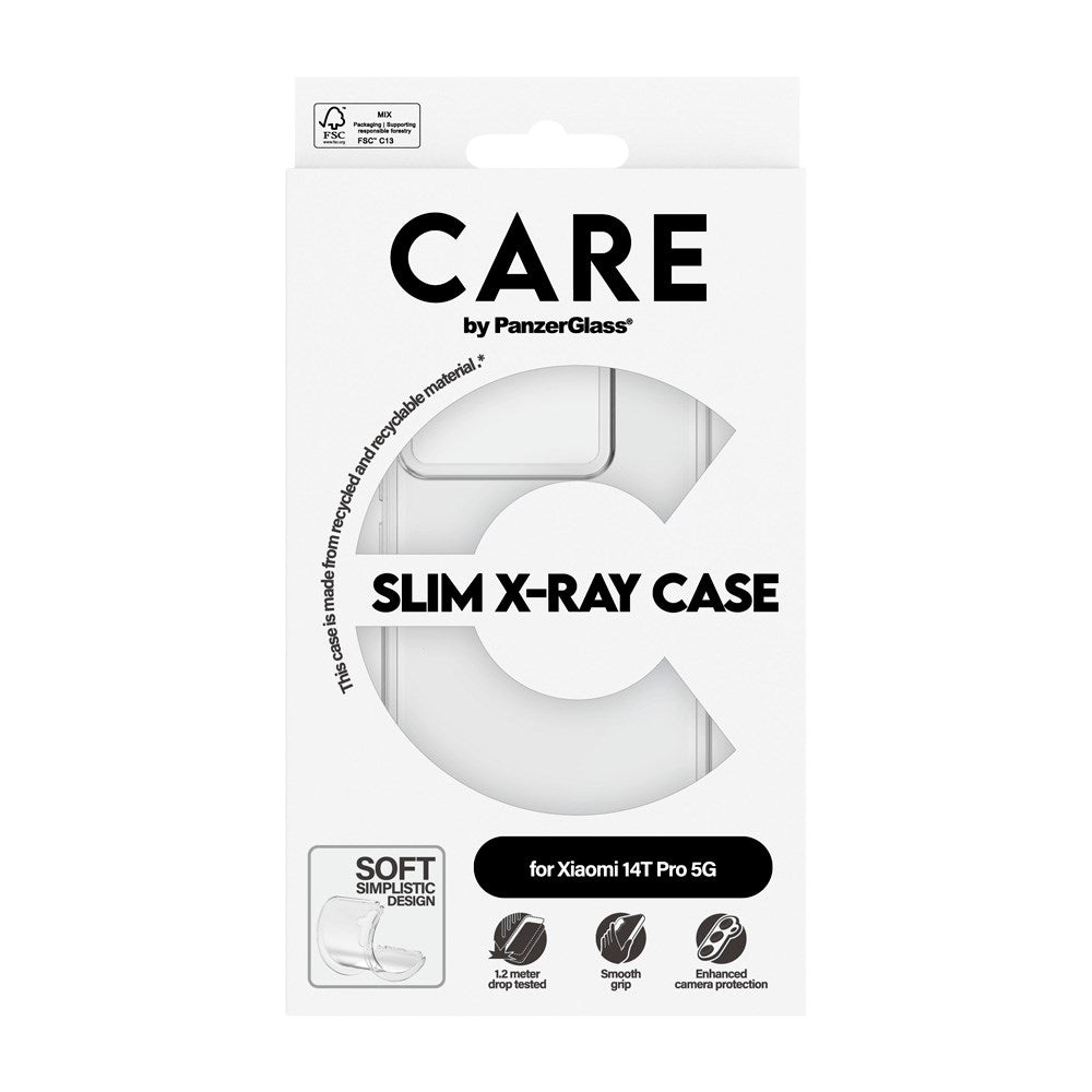 CARE by PanzerGlass Xiaomi 14T Pro FASHION X-Ray Soft Basic Skal - Genomskinlig