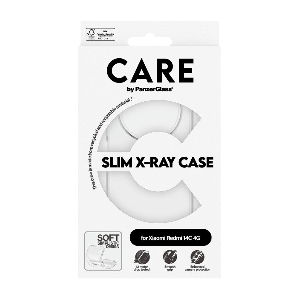 CARE by PanzerGlass Xiaomi Redmi 14C FASHION X-Ray Soft Basic Skal - Genomskinlig