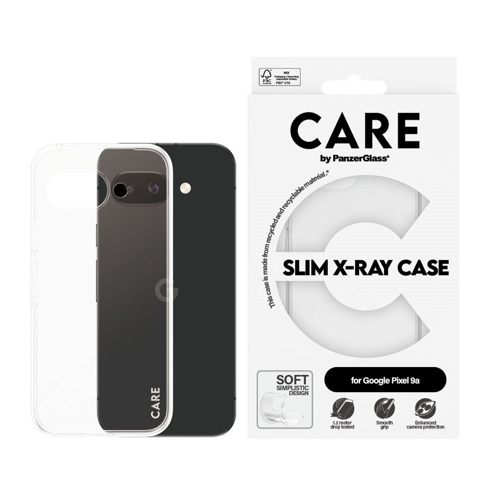 CARE by PanzerGlass Google Pixel 9a FASHION X-Ray Soft Basic Skal - Genomskinlig