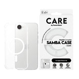 CARE by PanzerGlass iPhone 16e Fashionable Samba Skal - MagSafe Kompatibel - Genomskinlig / Vit