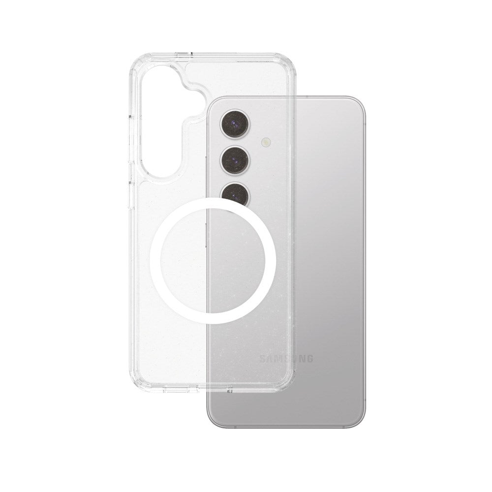 CARE by PanzerGlass Samsung Galaxy S25 FLAGSHIP Urban Combat Skal - Qi Kompatibel - Star Lit / Vit
