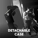 CARE by PanzerGlass iPhone 16e Feature Tango 2-i-1 Skal med Plånbok - Svart