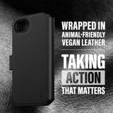 CARE by PanzerGlass iPhone 16e Feature Tango 2-i-1 Skal med Plånbok - Svart