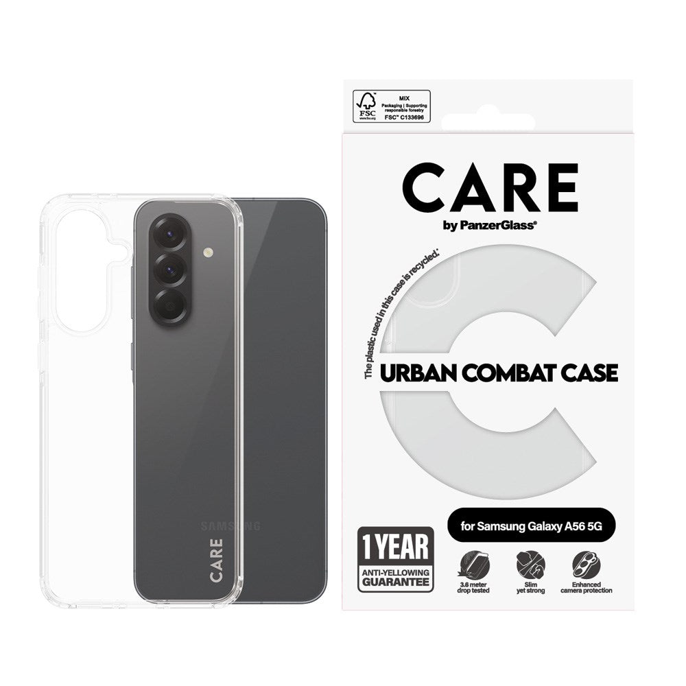 CARE by PanzerGlass Samsung Galaxy A56 (5G) FLAGSHIP Urban Combat Skal - Genomskinlig