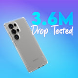 CARE by PanzerGlass Samsung Galaxy S25 Ultra FLAGSHIP Urban Combat Skal - Genomskinlig